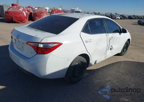 2015 Toyota Corolla Le из США, поврежденный, VIN 5YFBURHE6FP271306